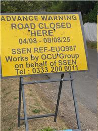 Advance Notification of Road Closure - Monxton High Street
